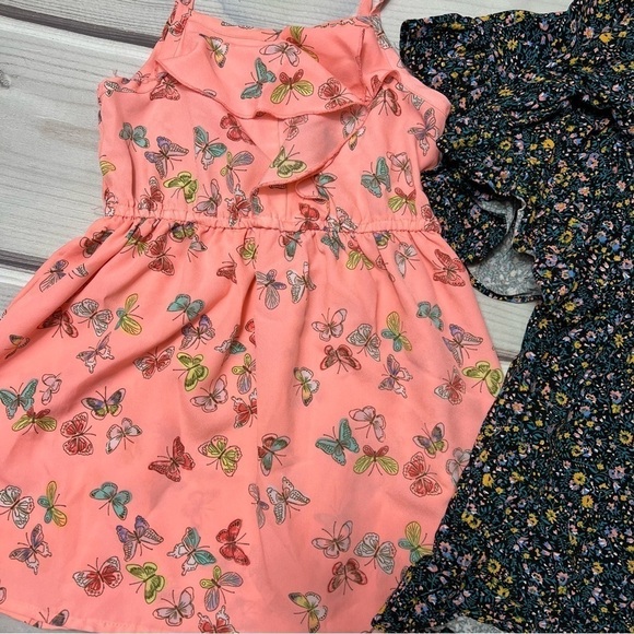 Cherokee Butterfly Sundress/Art Class Floral Flutter Sleeve Dress - Picture 2 of 4